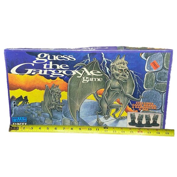 Vintage Guess the Gargoyle board game Fundex 1994 Open Box Spooky 100% COMPLETE! - Picture 16 of 16